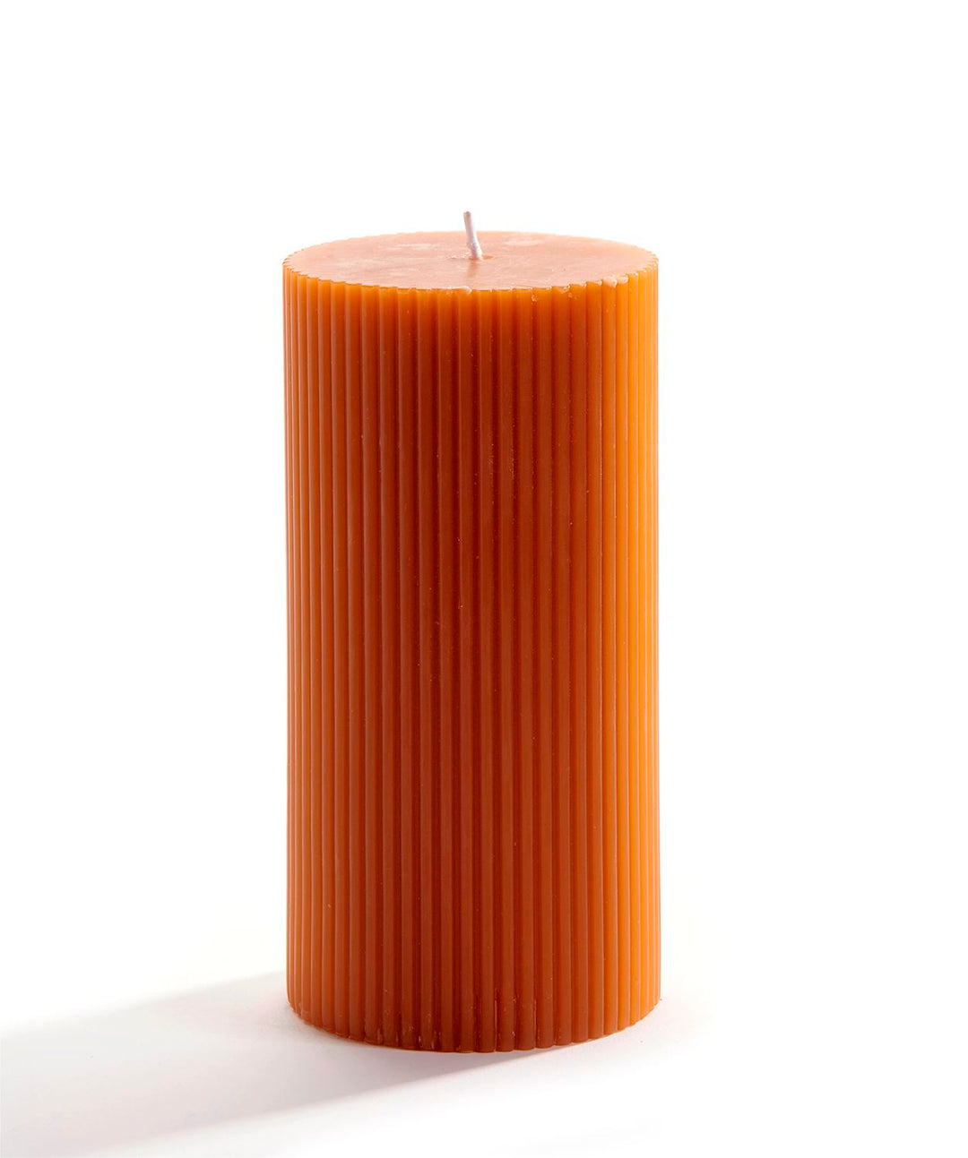 Vertical Stripe Terracotta Candle