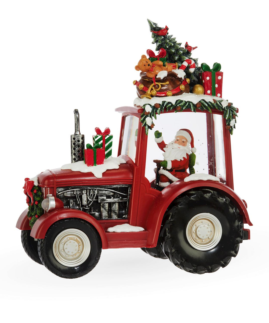 LED Tractor Christmas Water Lantern