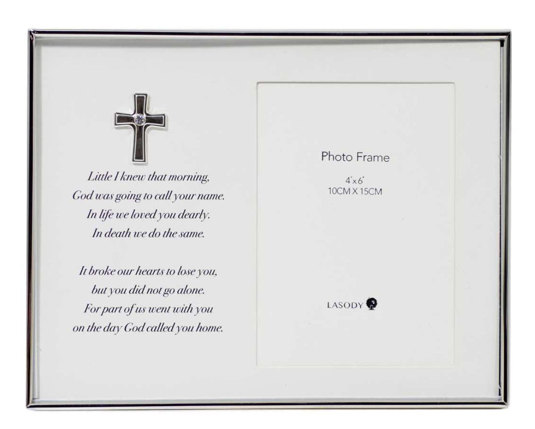 4x6” Silver Cross Frame