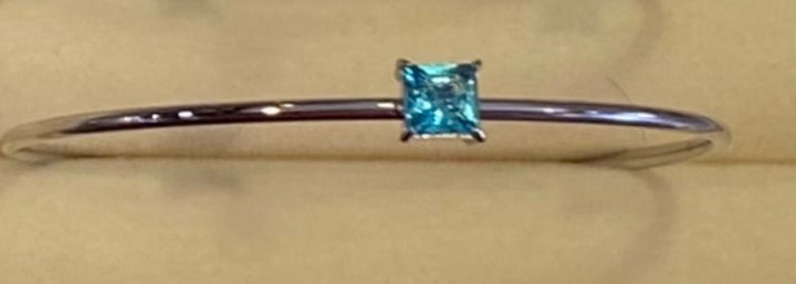 Silver Birth Gem Bracelet