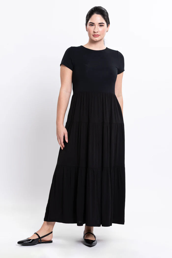 Erin Black Bamboo Dress