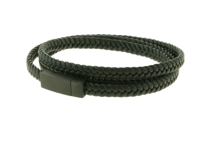 Three Layered Leather Men’s Bracelet