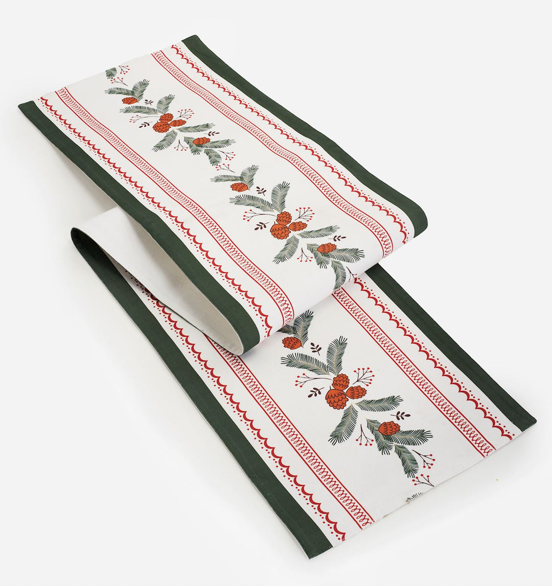 Embroidered Christmas Table Runner
