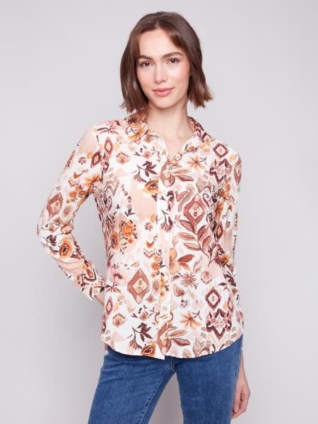 Printed Button Up Shirt