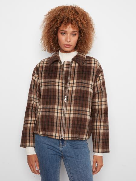 Bomber Jacket W/Zipper Front