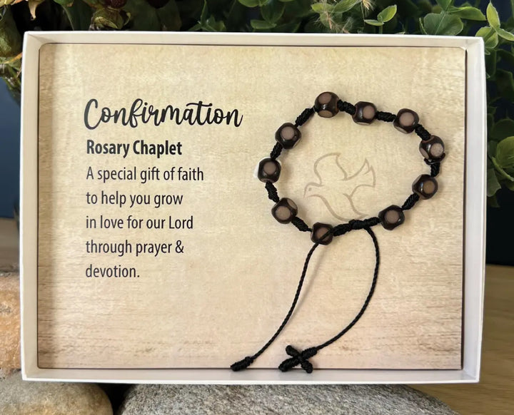 Chaplet Adjustable Cross Bracelet