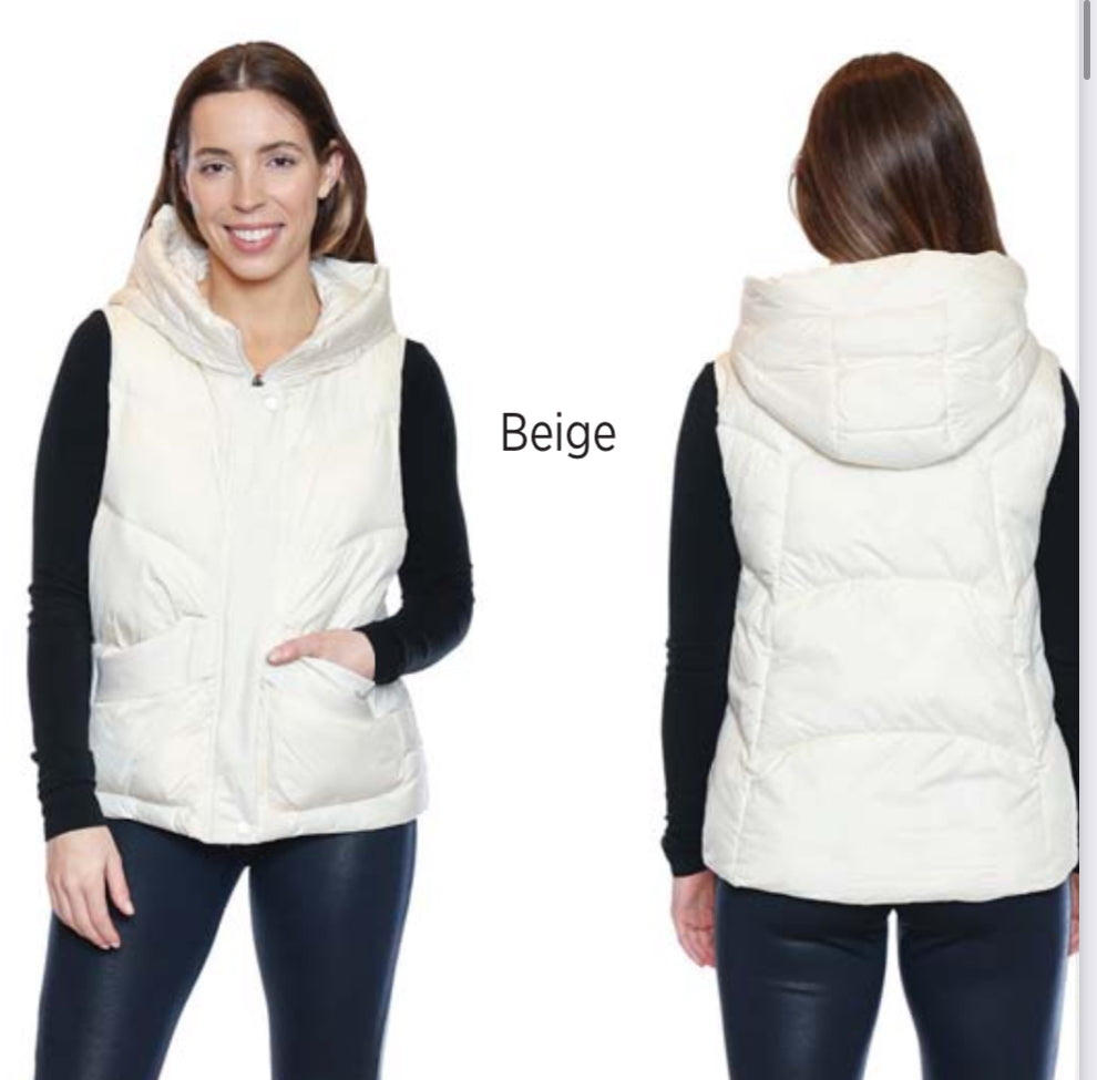 Short Zip Up Puffer Vest