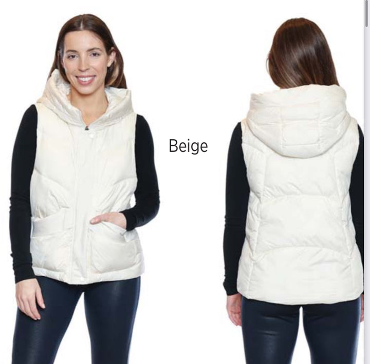 Short Zip Up Puffer Vest