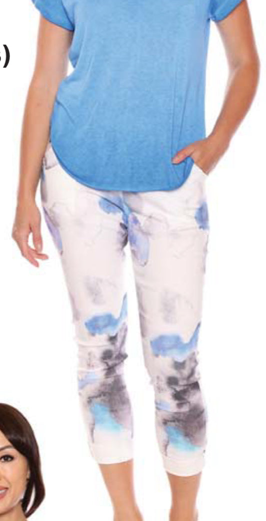 Abstract Pattern Tie Pant