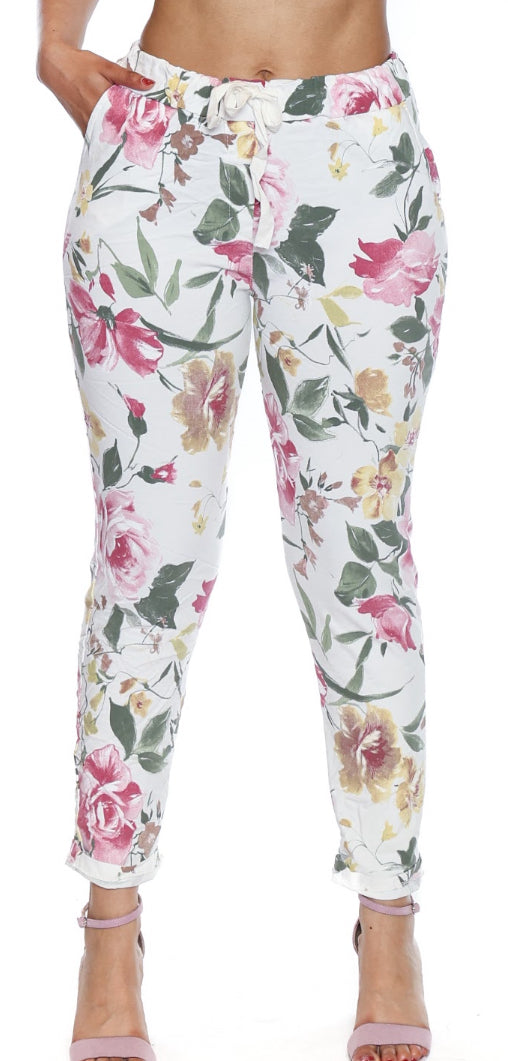 Floral Print Drawstring Pant