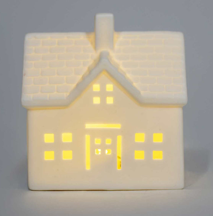 LED Porcelain White House