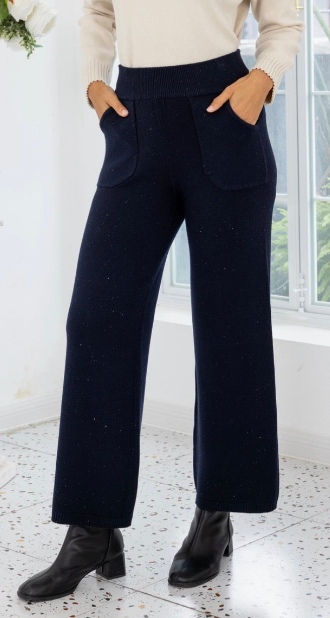 Starlight Shimmer Pocket Knit Pant