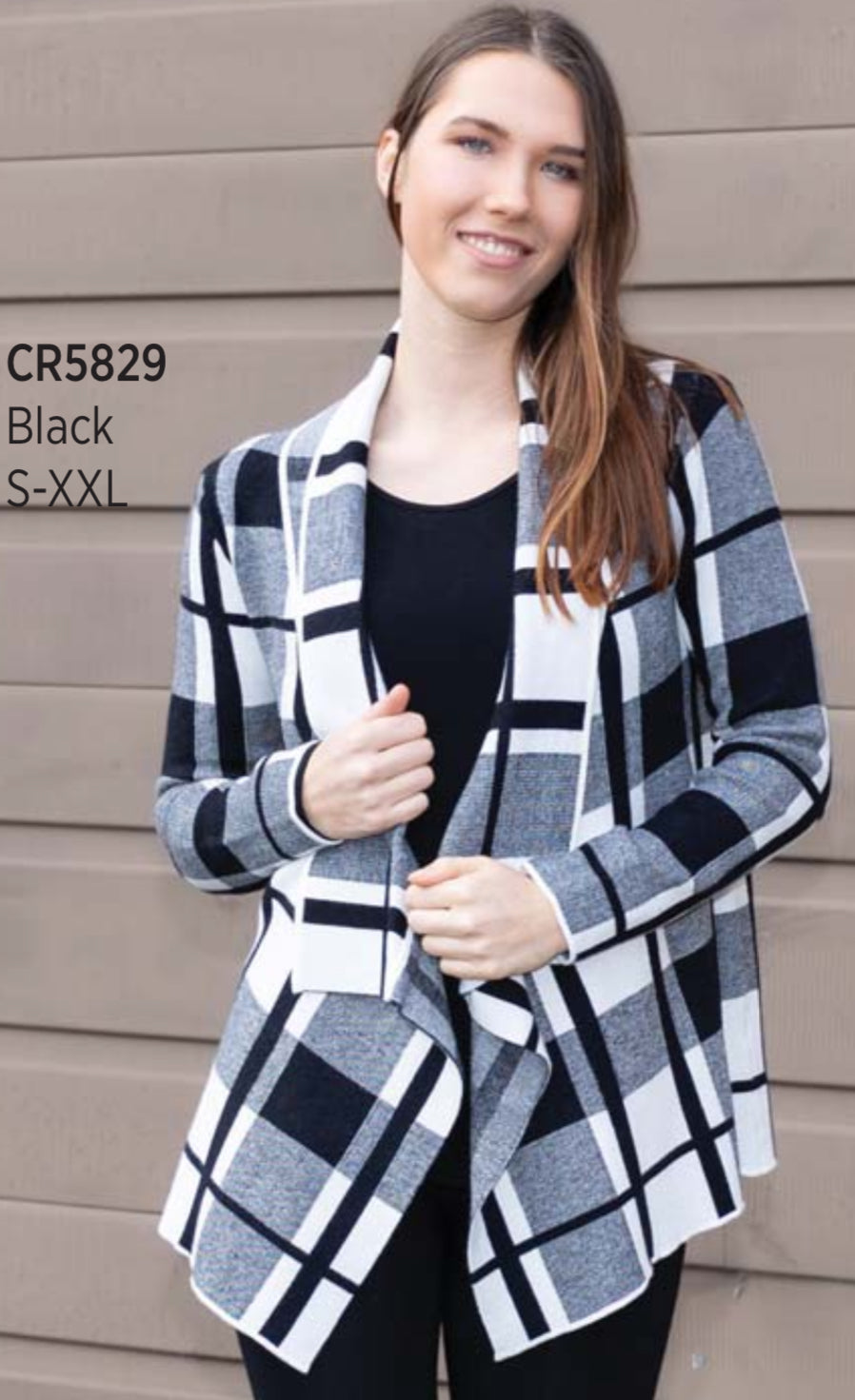 Dressy Plaid Print Jacket