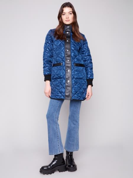 Reversible Long Quilted Puffer Jacket