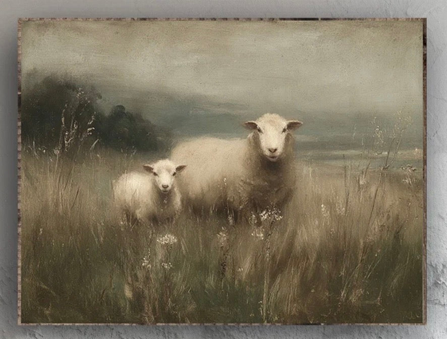 8093 Vintage Inspired Moody Sheep