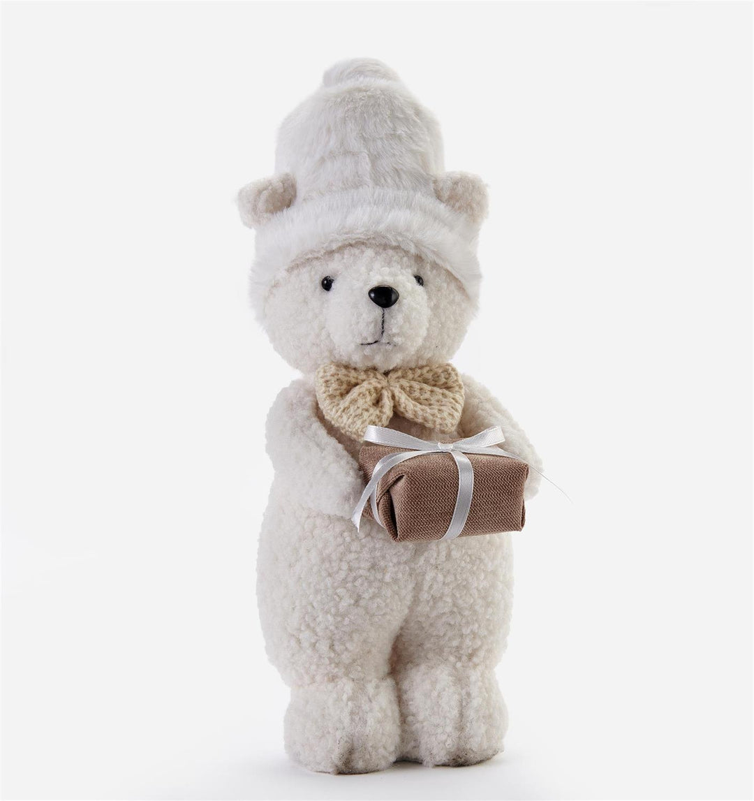 White Standing Teddy Plush