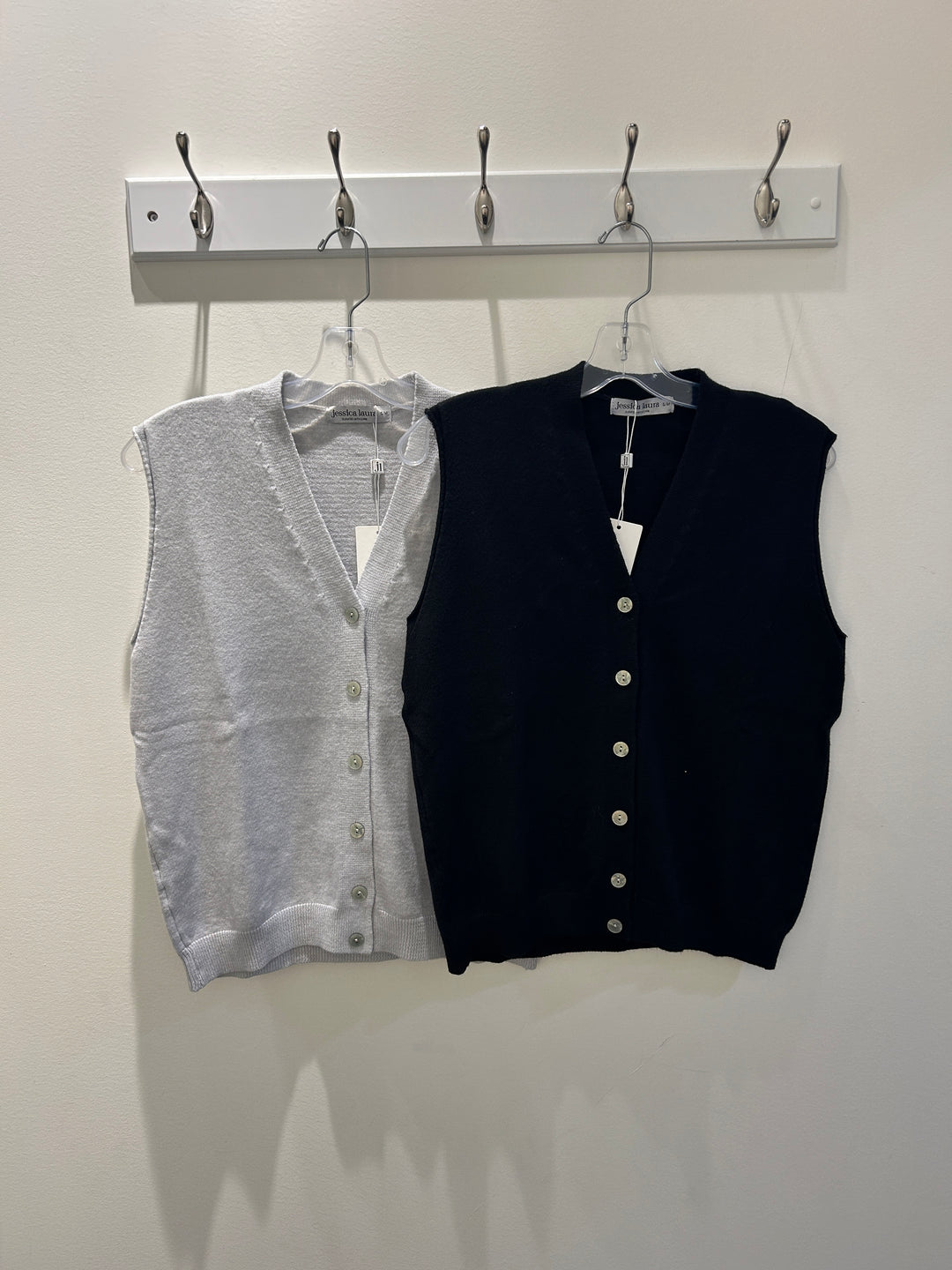 Button Front Knit Vest