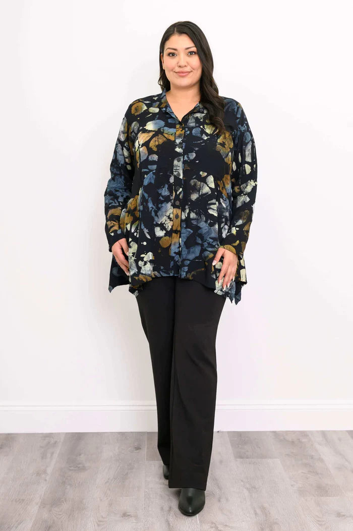 Laney Blouse Dark Abstract