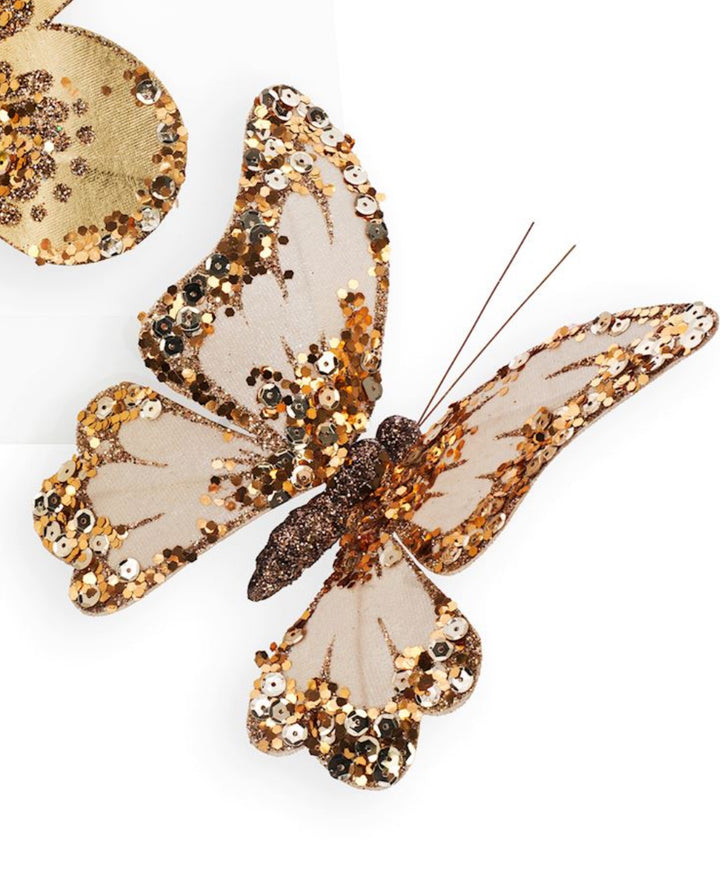 Butterfly Sparkle Clip On Ornament