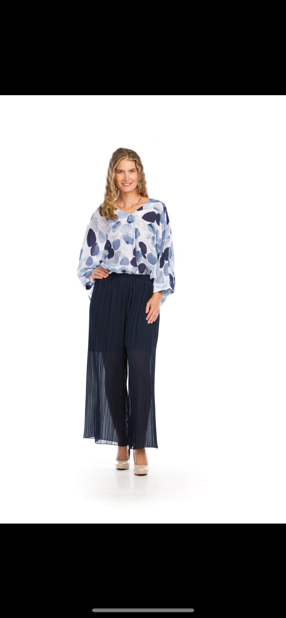 Georgette Layered Pleated Pant