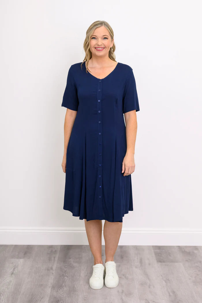 Teresa Indigo Bamboo Dress