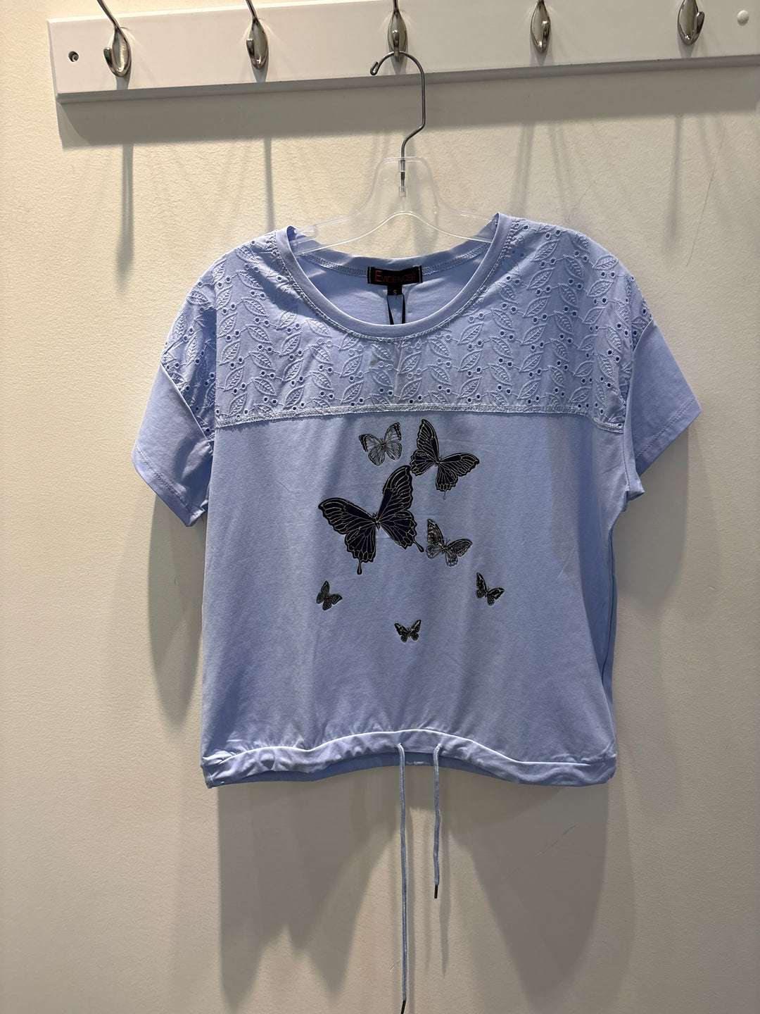 Butterfly Lace Detail TShirt