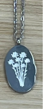 Silver Birth Flower Necklace
