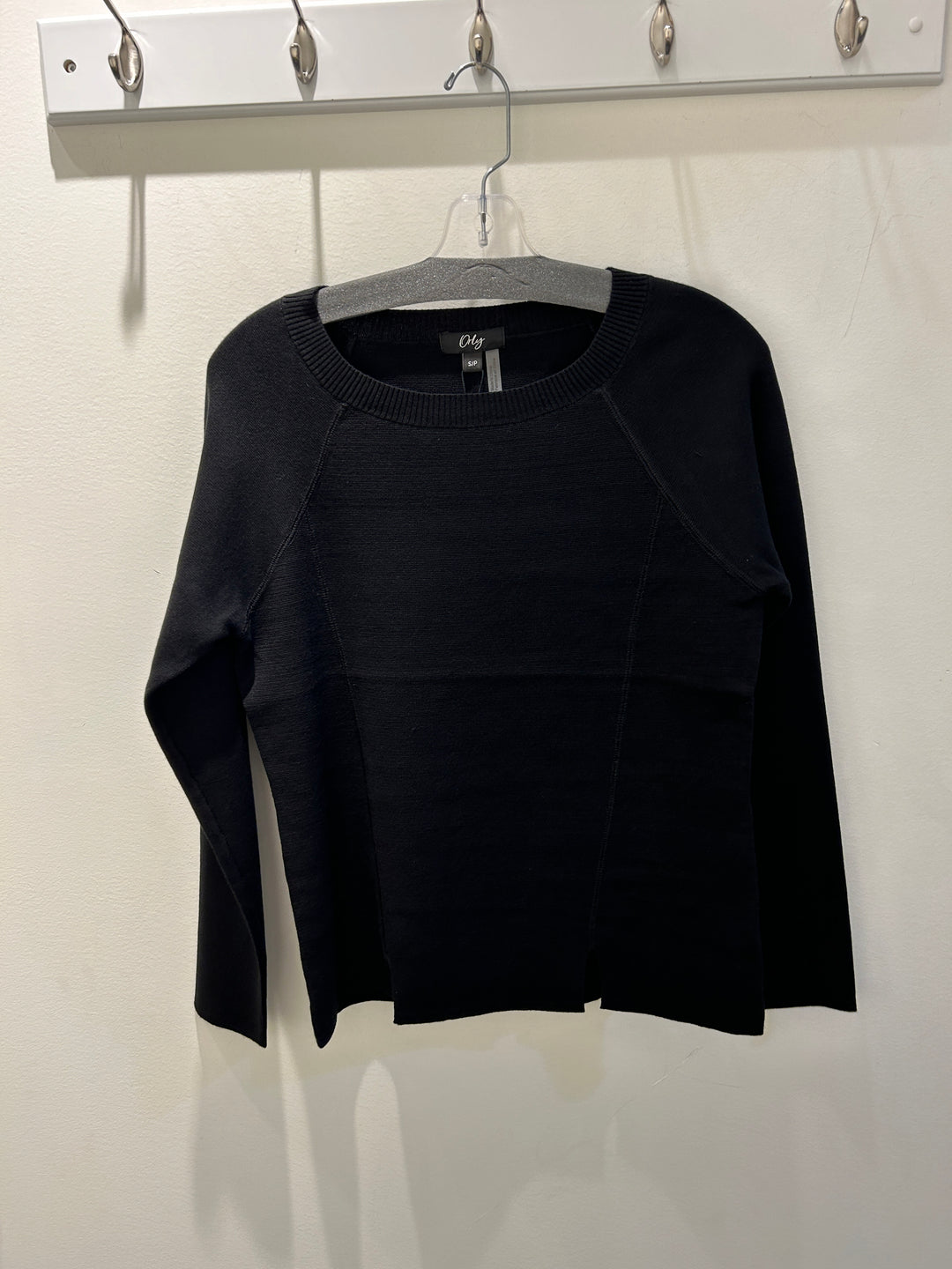 Black Basic Knit Long Sleeve