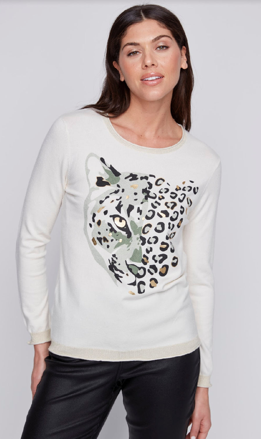 Long Sleeve “Leopard” Top