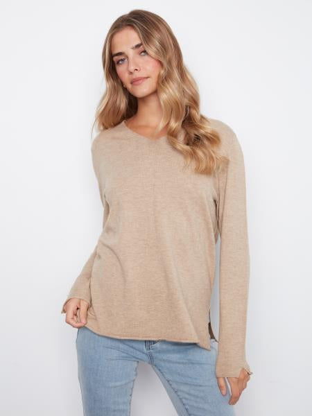 Long Sleeve V Neck Sweater
