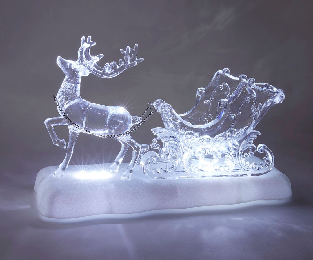 LED Musical Reindeer Scene