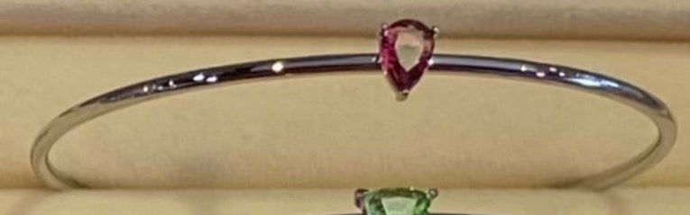 Silver Birth Gem Bracelet