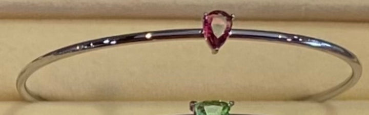 Silver Birth Gem Bracelet