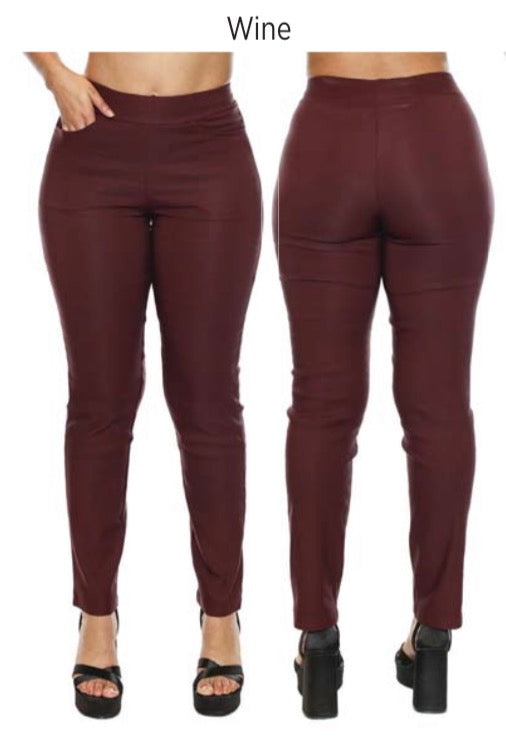Fleece Lined Pull On Skinny Pant