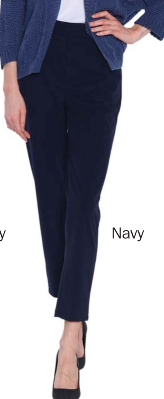 Navy Full Length Dress Pant