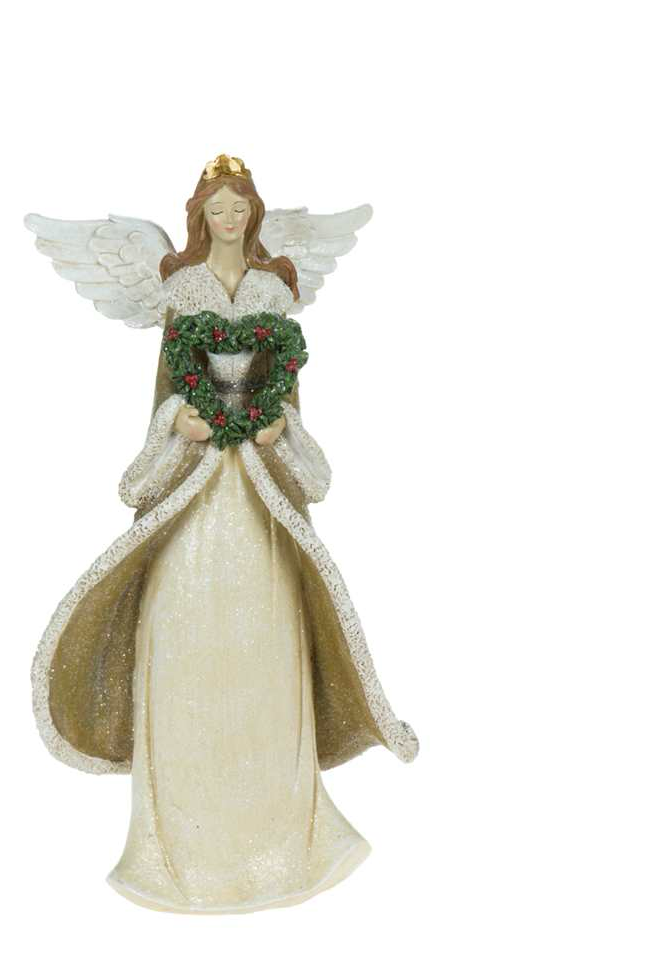 8” Barn Angel W/Heart