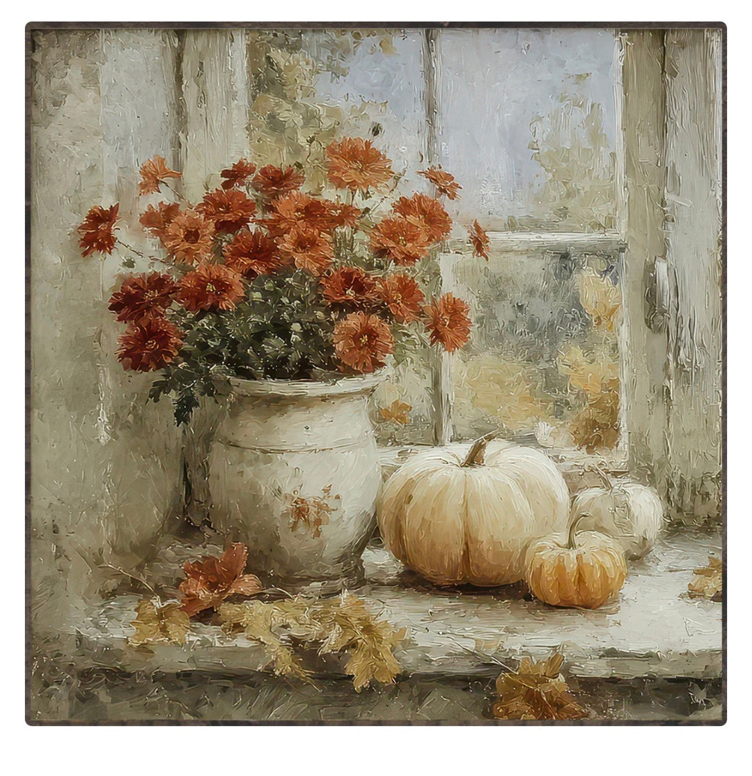 9079 Autumn Windowsill Square