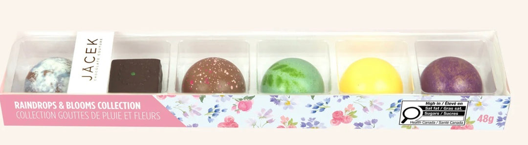Jacek 6pc Raindrops & Blooms Chocolates