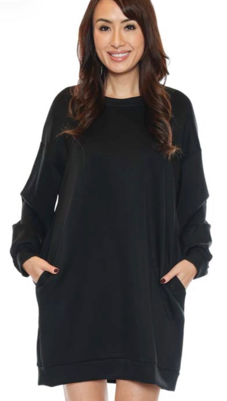 Long Sleeve Scuba Dress