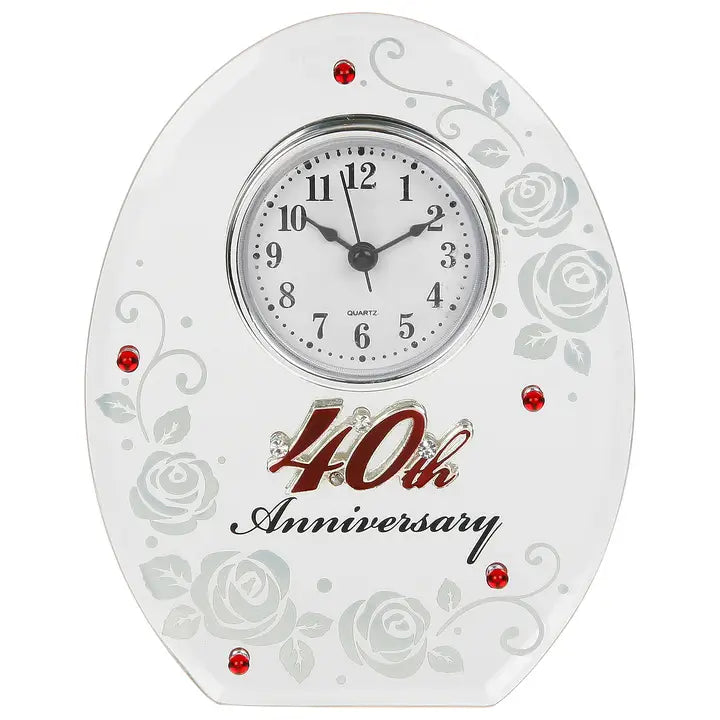 40th Anniversary Mirror Clock