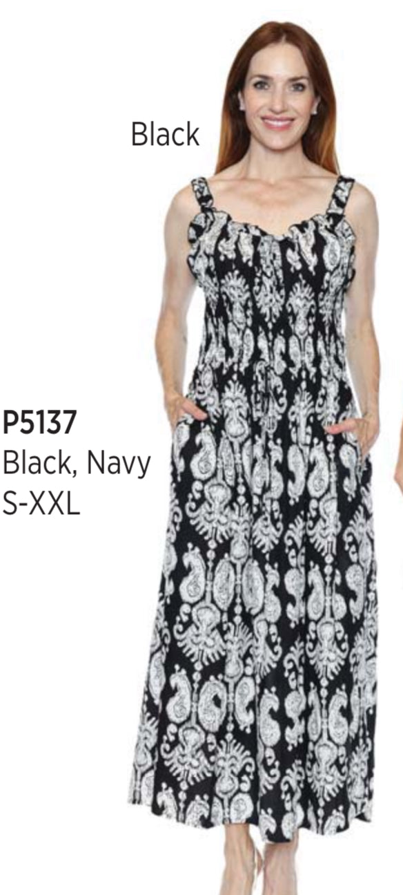 Sleeveless Patterned Dress