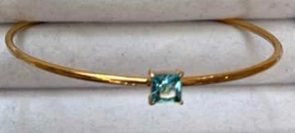 Gold Birth Gem Bracelet