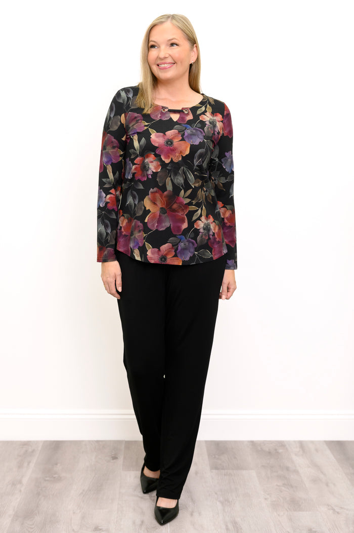Gemi Long Sleeve Top Pink Petals