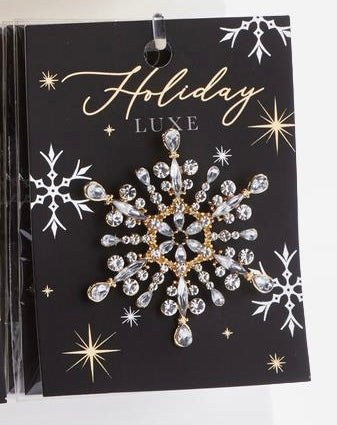 Crystal Snowflake Pin