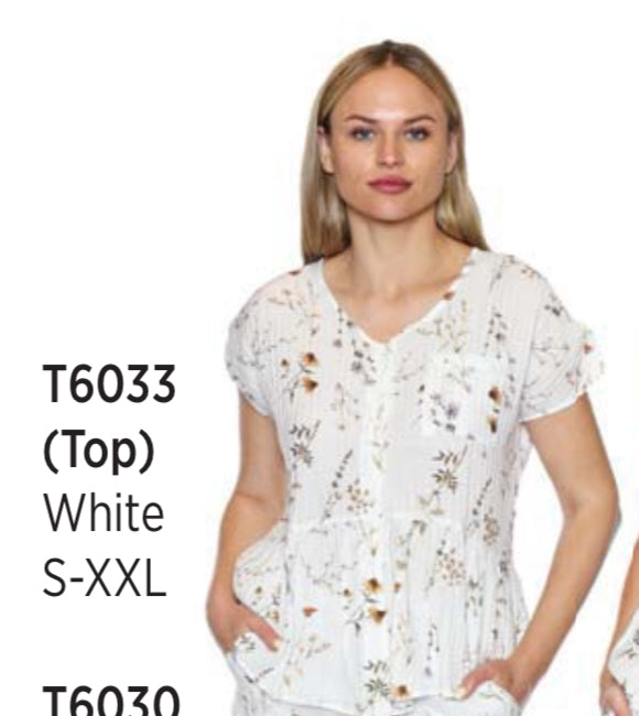 Short Sleeve Floral Top