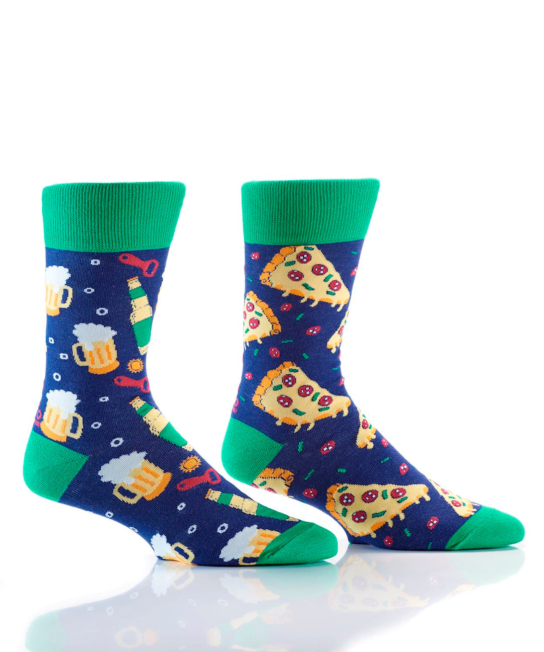 Pizza & Beer Mens Crew Socks