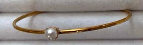 Gold Birth Gem Bracelet