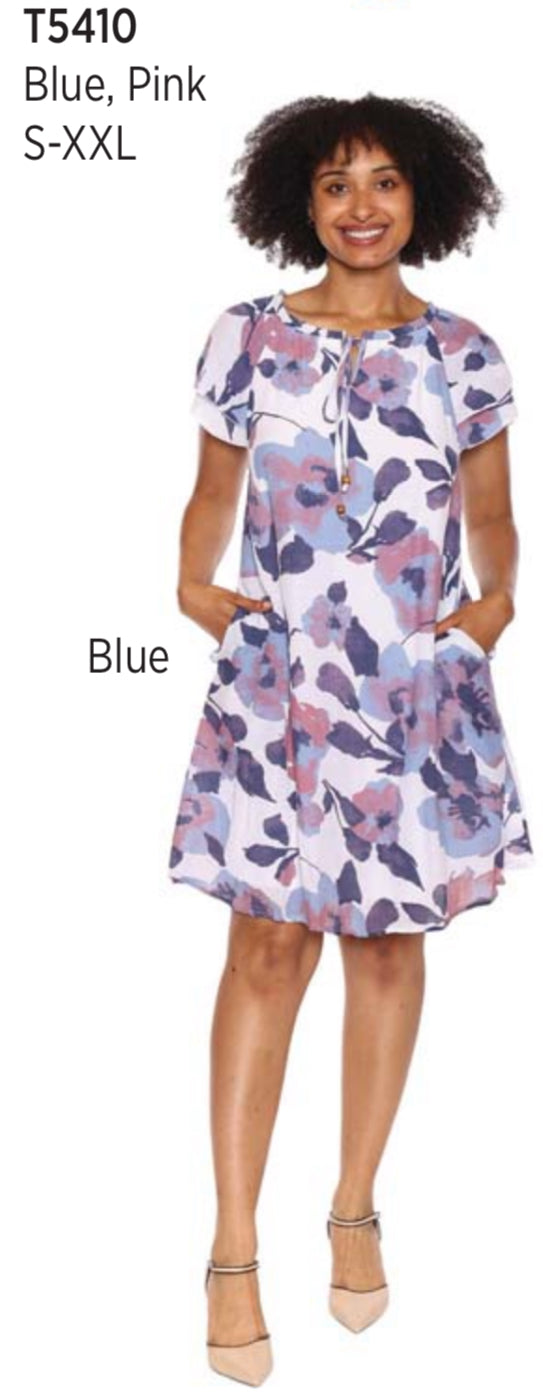 Short Sleeve Floral Dress