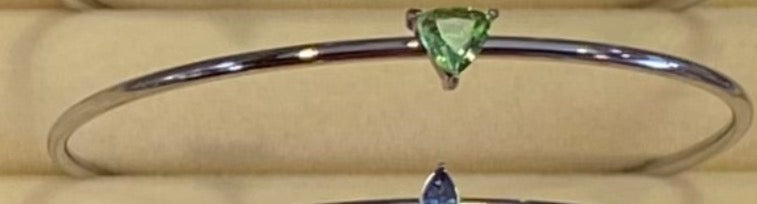 Silver Birth Gem Bracelet