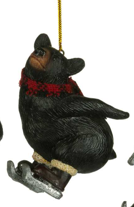 Skating Bear Ornament